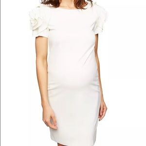 Pietro Brunelli Maternity Shift Dress White